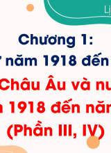 Bài 2. Châu Âu và nước Mỹ từ năm 1918 đến năm 1945 (Phần III, IV)